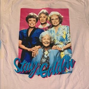 Golden Girls Pink Graphic Tee Size M